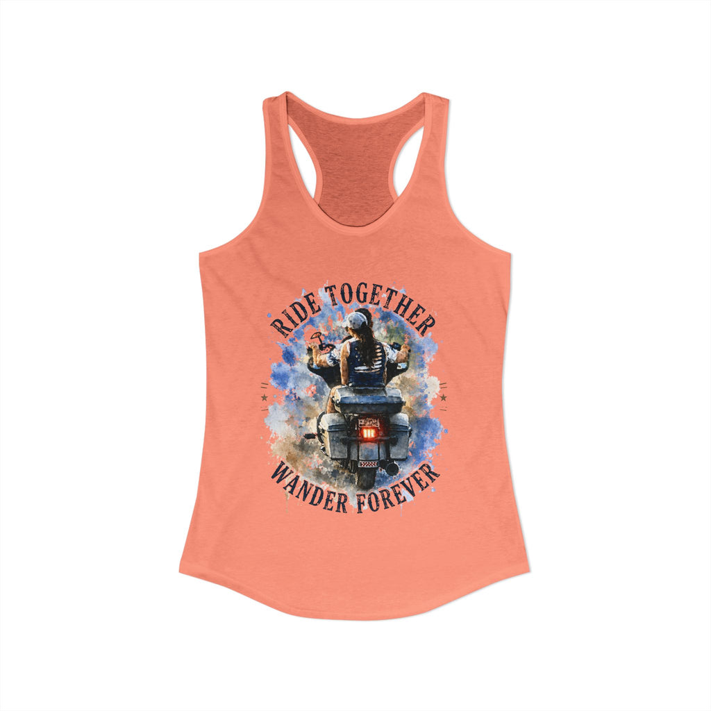 Women's Racerback Tank - Ride Together, Wander Forever