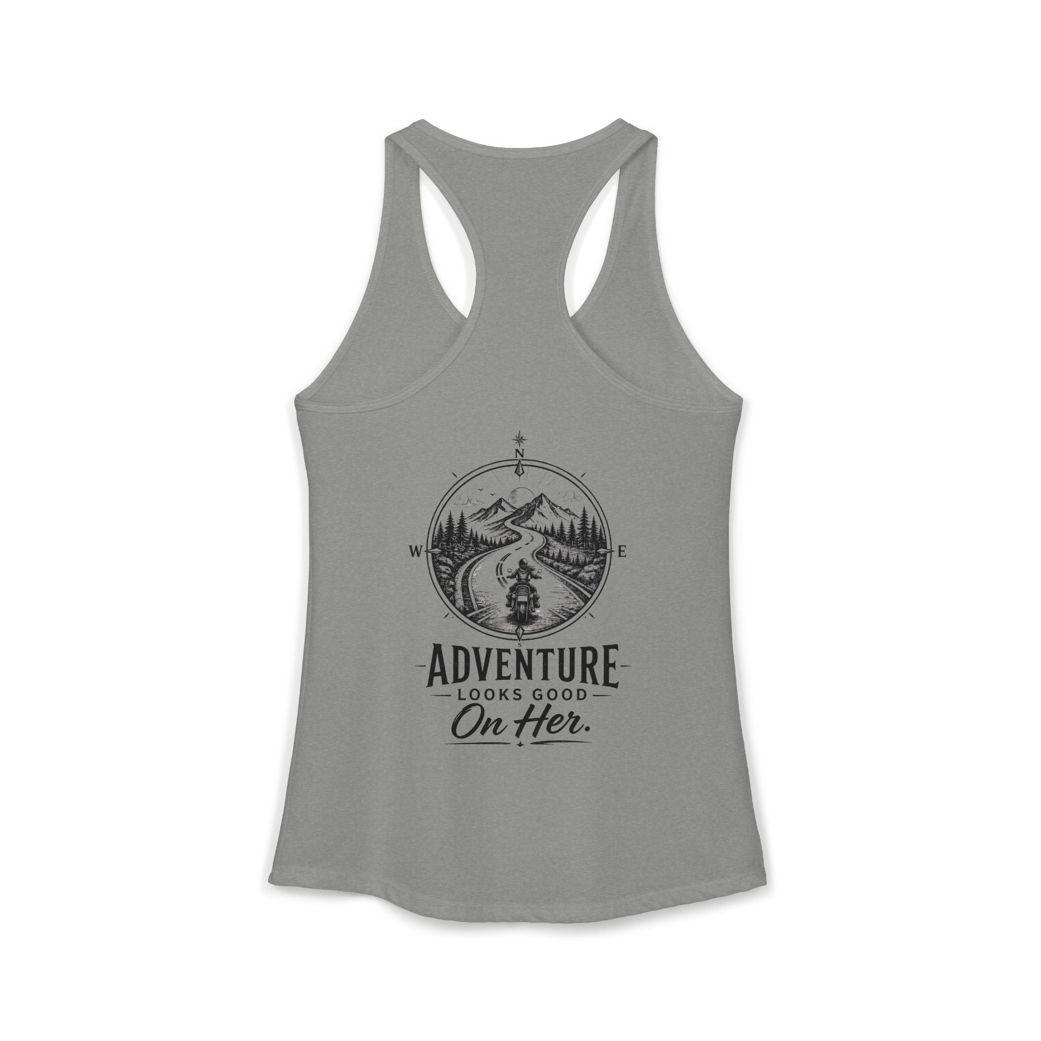 Women's Racerback Tank - Adventure Looks Good on Her