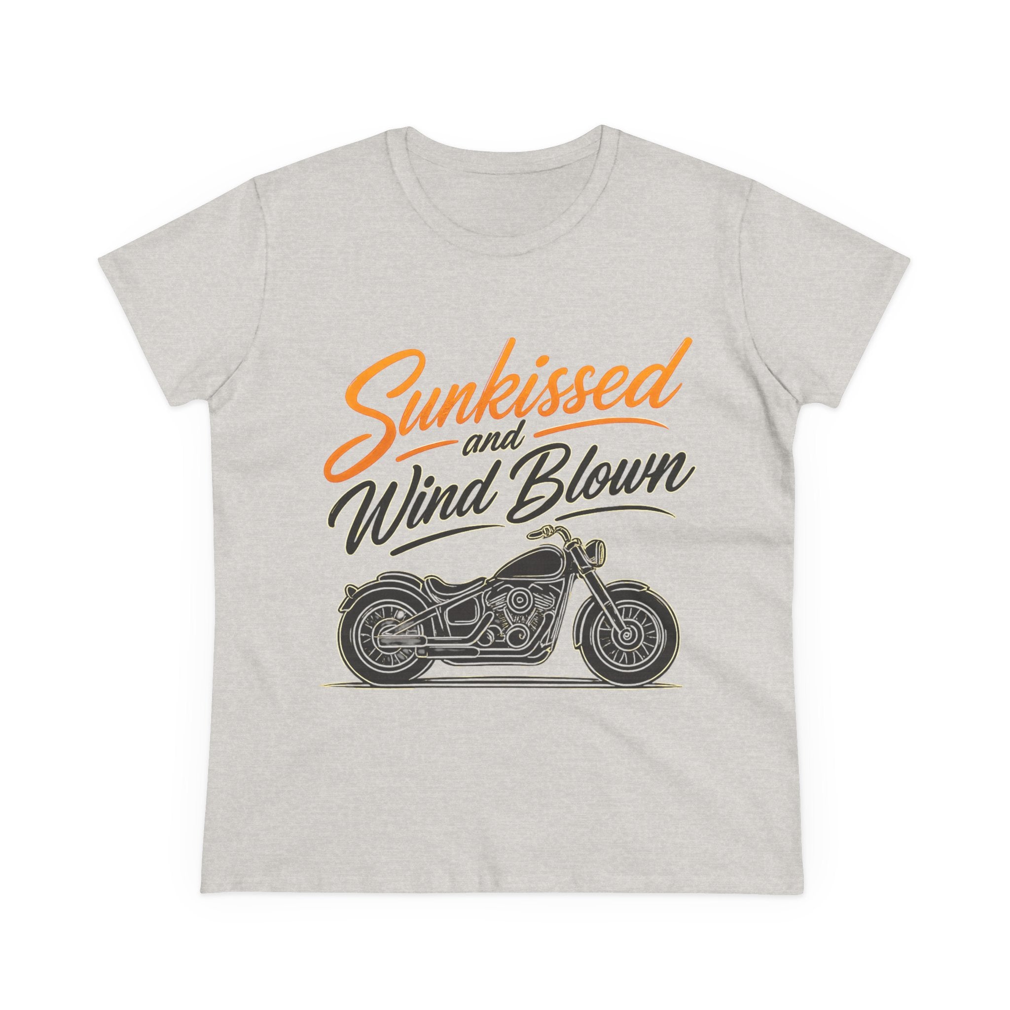 Sunkissed & Wind Blown Motorcycle Tee — Women's Biker T-Shirt