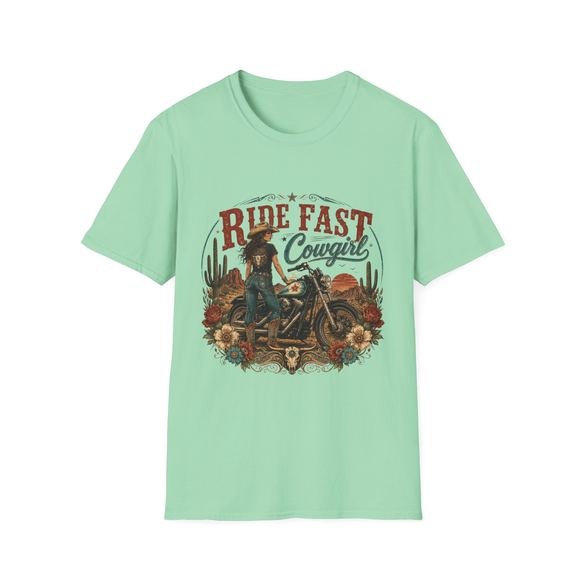 Cowgirl Motorcycle T-Shirt |