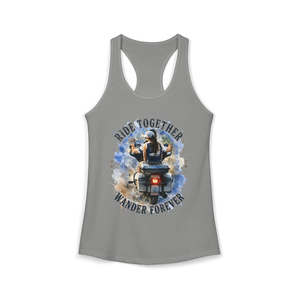 Women's Racerback Tank - Ride Together, Wander Forever