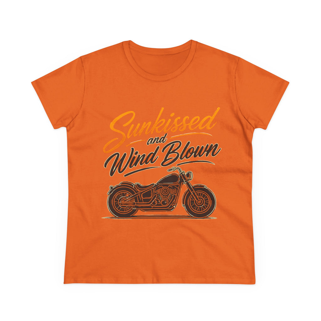 Sunkissed & Wind Blown Motorcycle Tee — Women's Biker T-Shirt