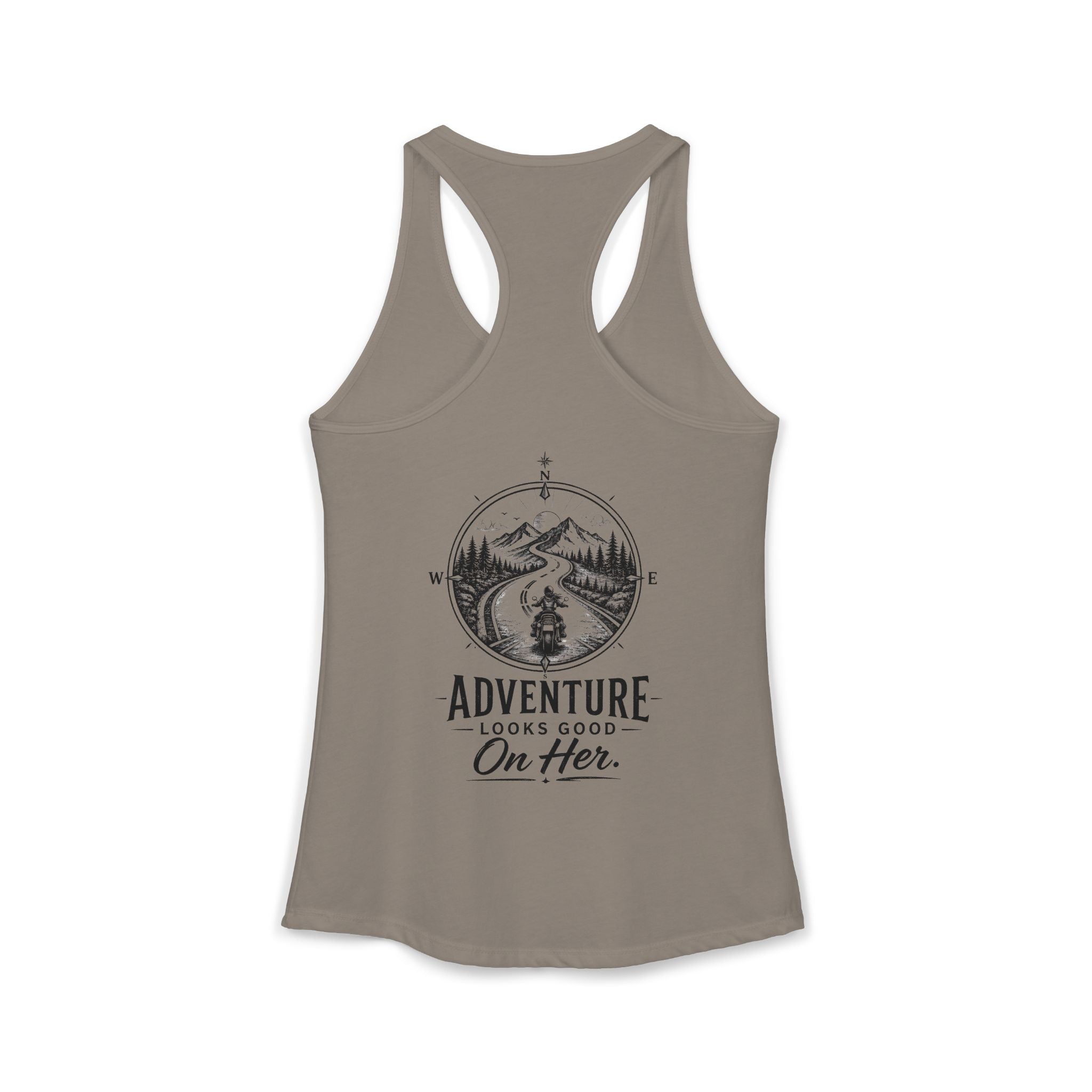 Women's Racerback Tank - Adventure Looks Good on Her