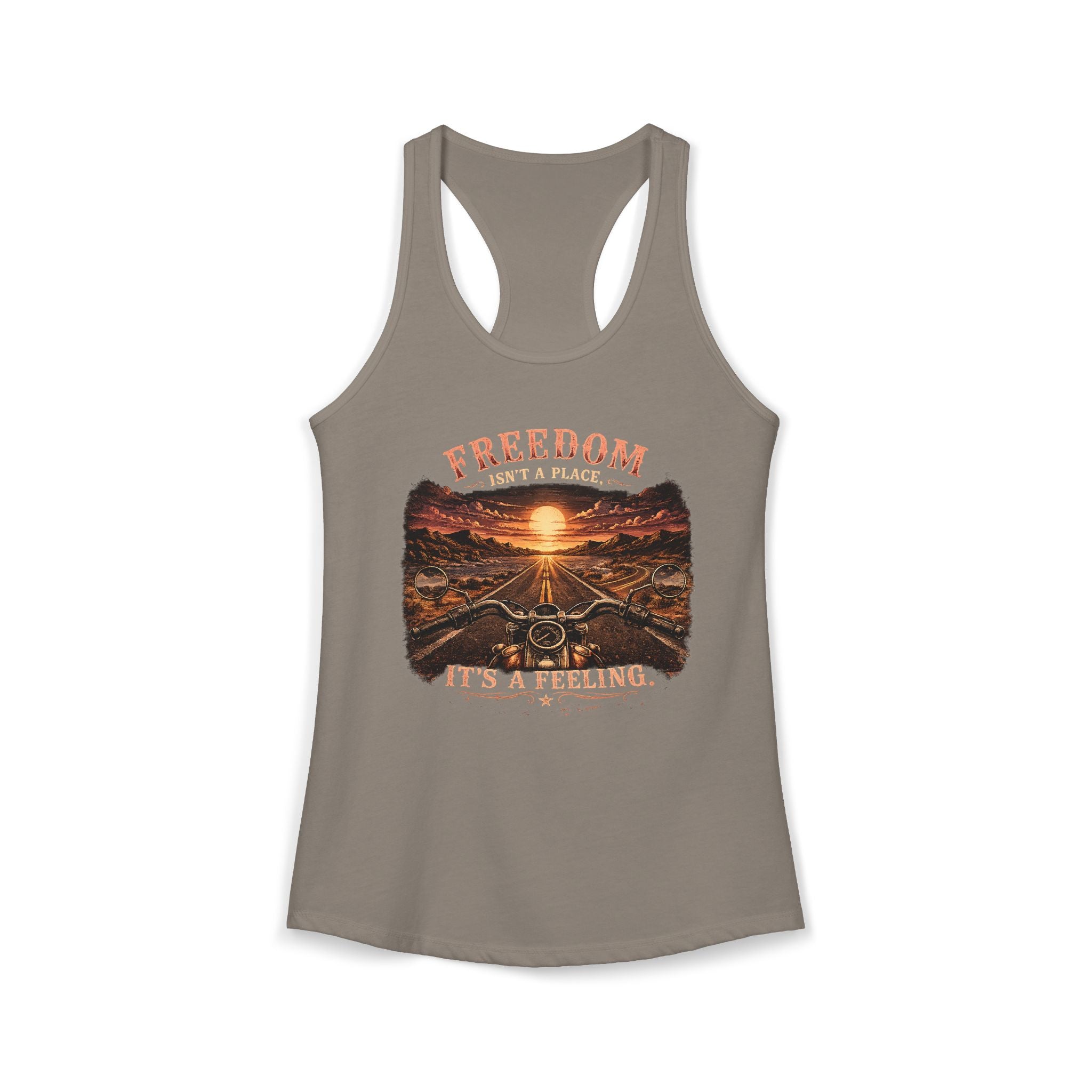 Women's Racerback Tank - Freedom Isn't a Place, It's a Feeling