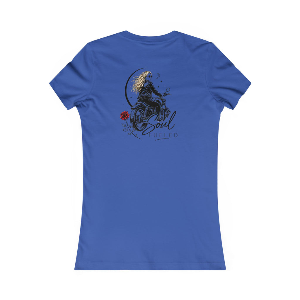 Women's Motorcycle Tee — "Soul Fueled" Graphic Shirt