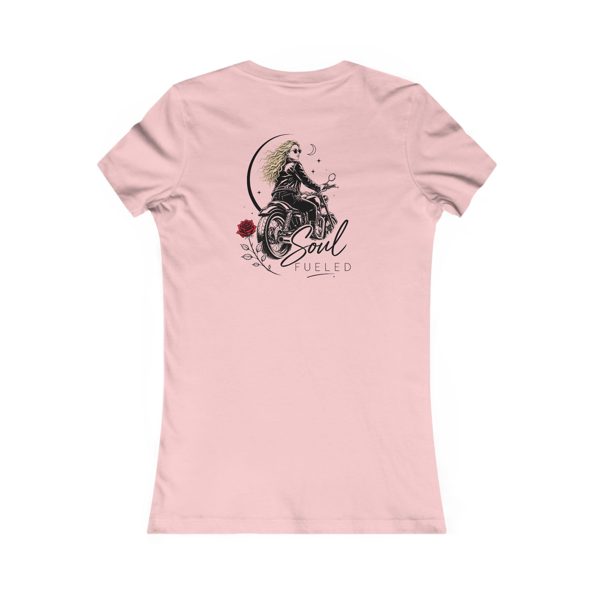 Women's Motorcycle Tee — "Soul Fueled" Graphic Shirt