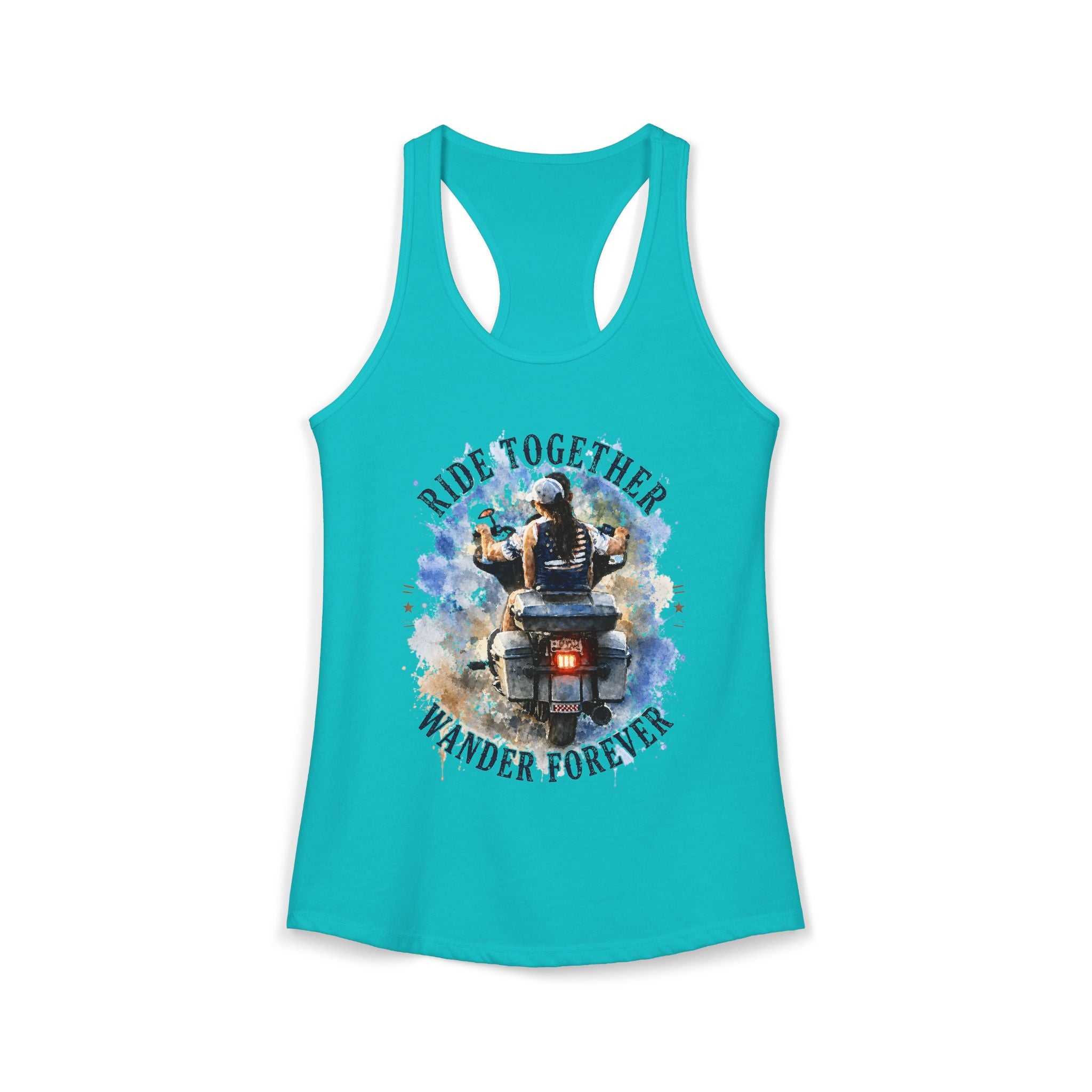Women's Racerback Tank - Ride Together, Wander Forever