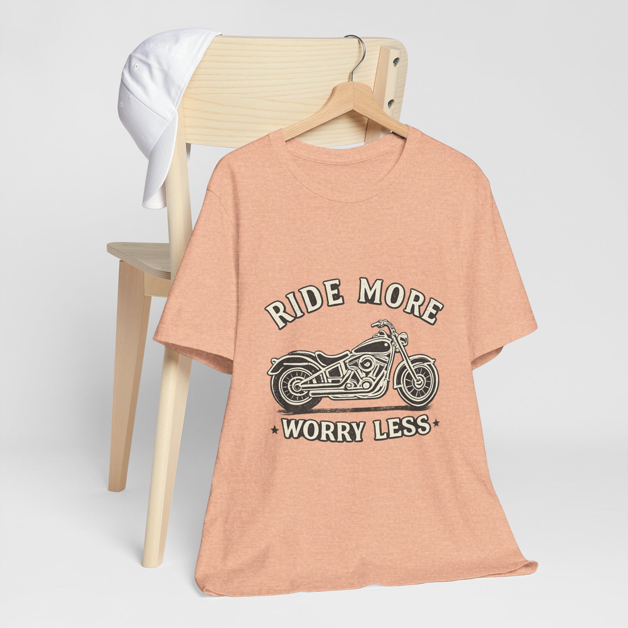 Ride More Worry Less Motorcycle Tee