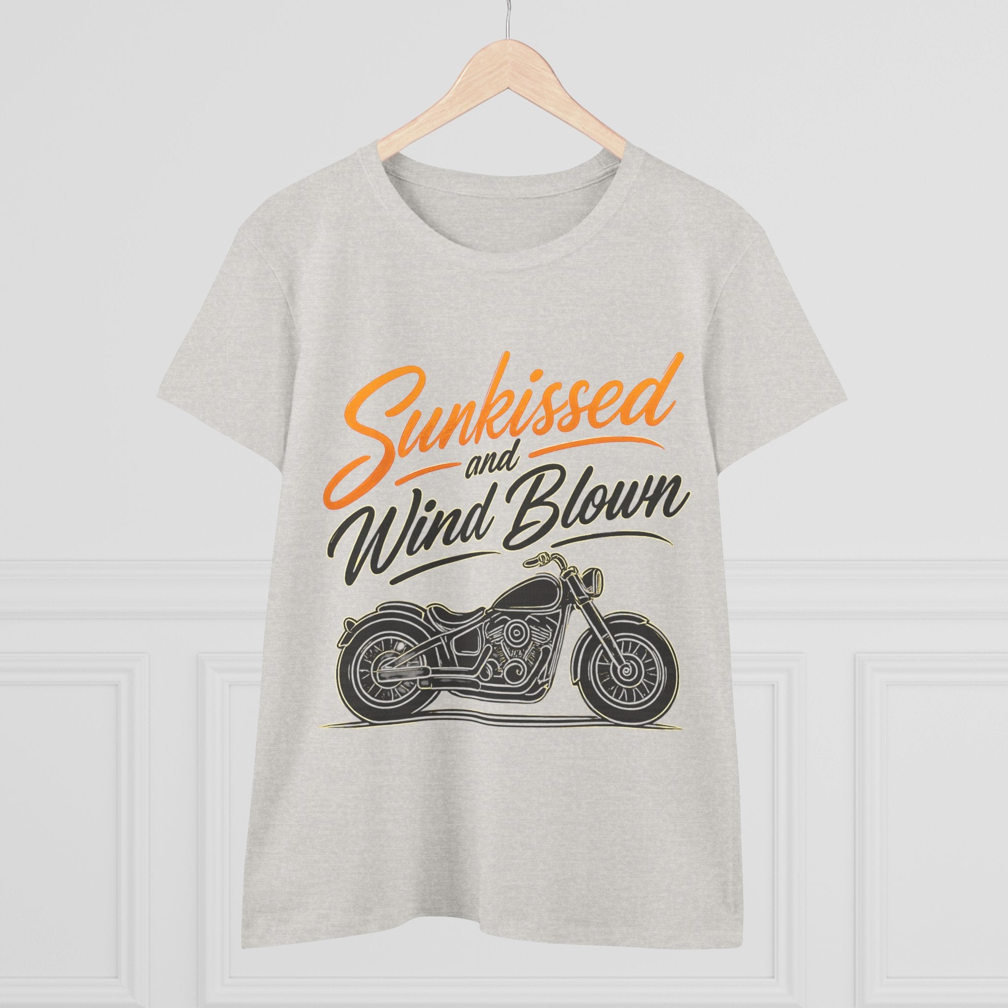 Sunkissed & Wind Blown Motorcycle Tee — Women's Biker T-Shirt