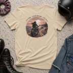Women's Motorcycle Tee — "Live Free, Chase Dreams" Graphic Shirt