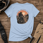 Women's Motorcycle Tee — "Live Free, Chase Dreams" BP Graphic Shirt