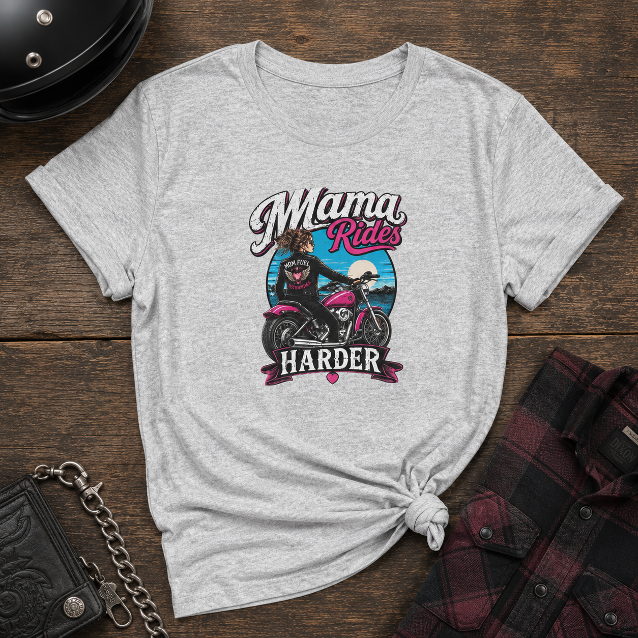 Mama Rides Harder - Women’s Graphic Tee