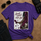 Smooth as Velvet, Tough as Nails- Motorcycle Graphic Tee — Women's Boyfriend T-Shirt