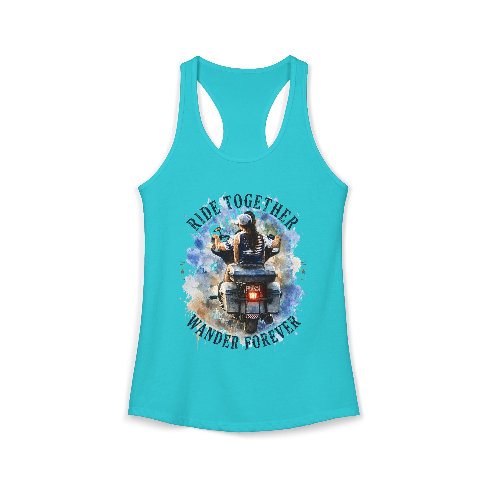 Women's Racerback Tank - Ride Together, Wander Forever