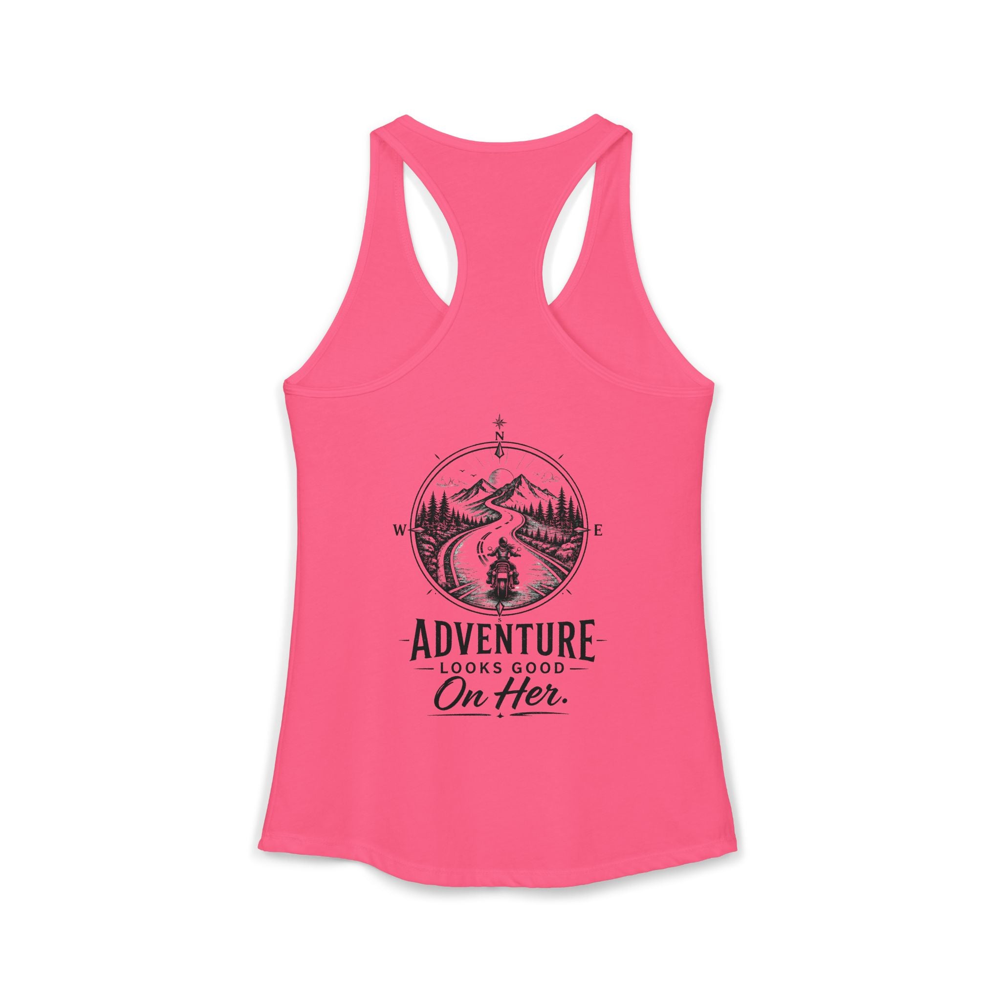 Women's Racerback Tank - Adventure Looks Good on Her