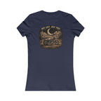 Women's Motorcycle Tee — "Not Lost, Just Free" Graphic Shirt