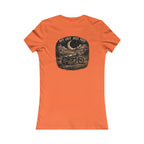 Women's Motorcycle Tee — "Not Lost, Just Free" Graphic Shirt