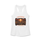 Women's Racerback Tank - Freedom Isn't a Place, It's a Feeling