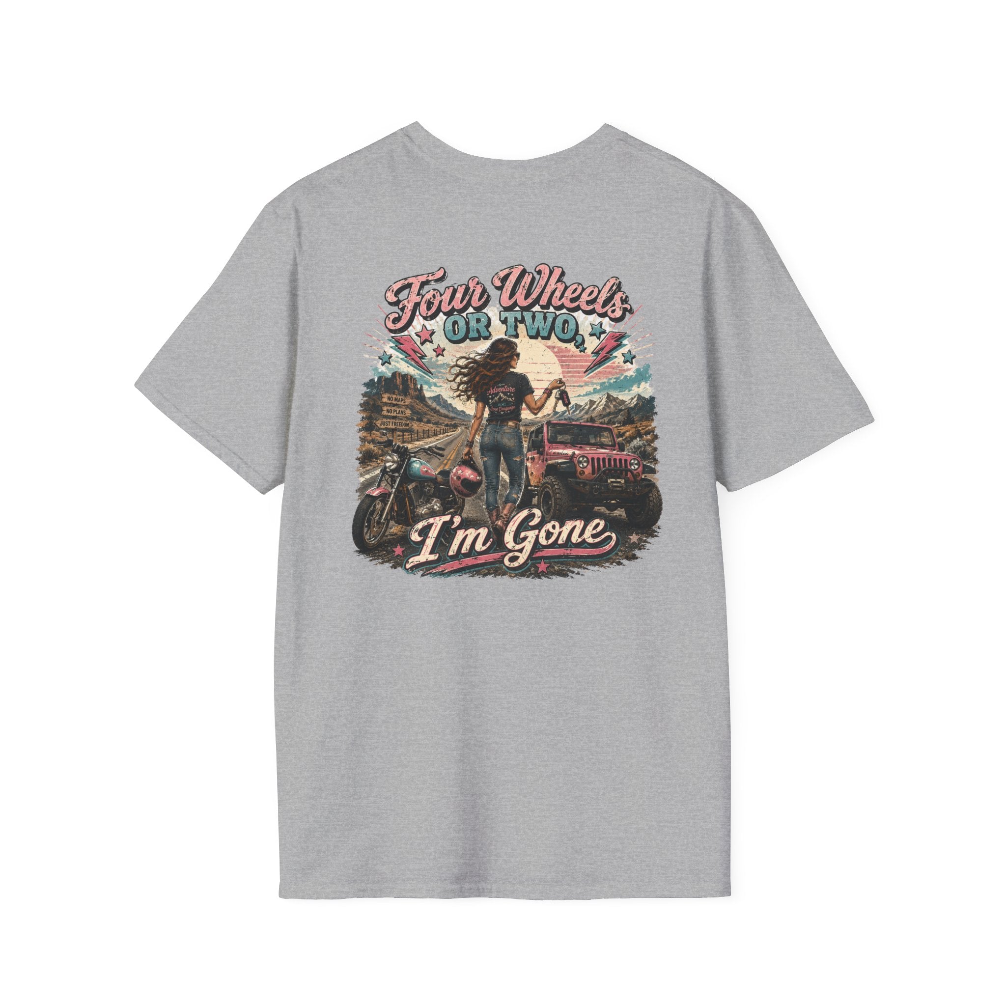 Classic T‑Shirt — Four Wheels or Two, I'm Gone