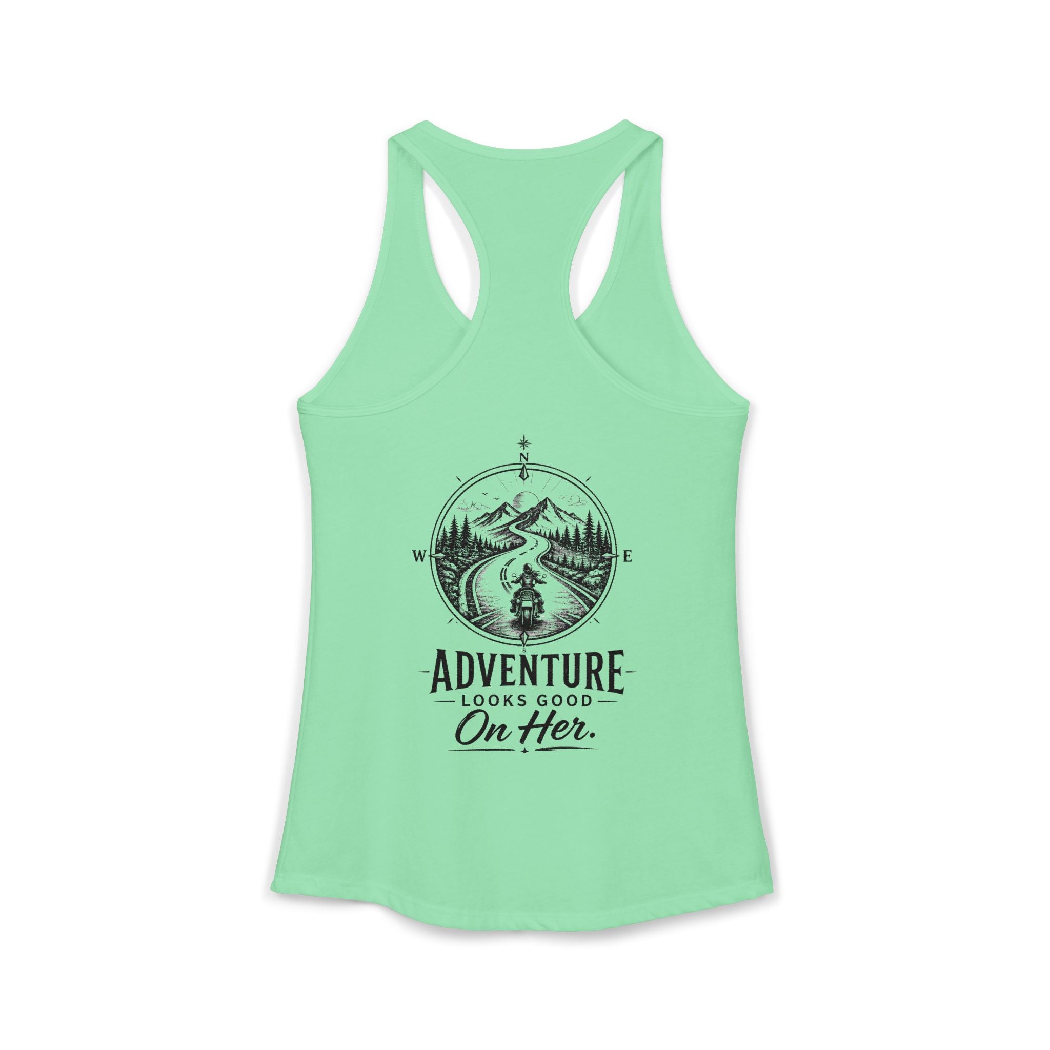 Women's Racerback Tank - Adventure Looks Good on Her