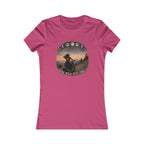Women's Motorcycle Tee — "Ride Wild, Stay Free" Graphic Shirt