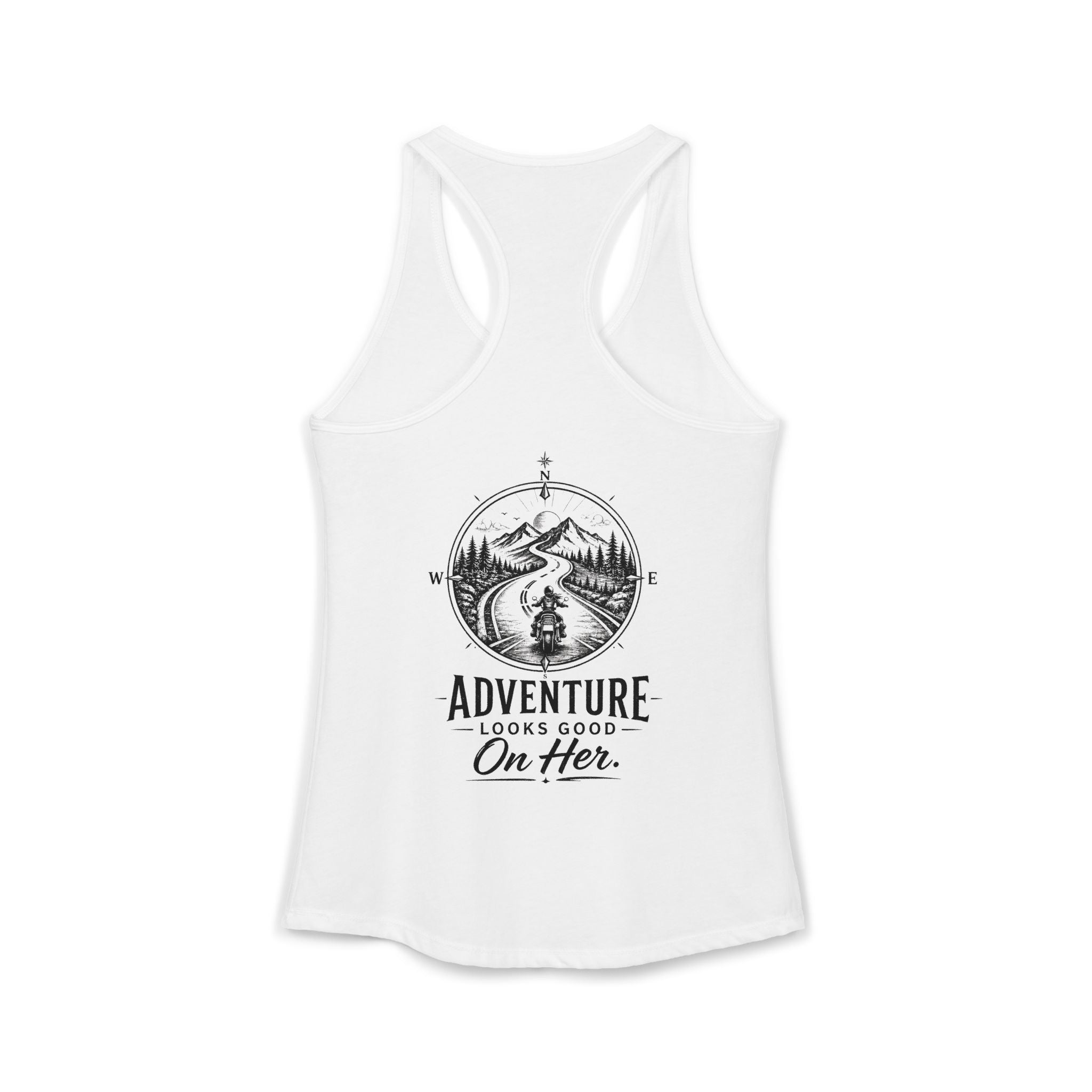 Women's Racerback Tank - Adventure Looks Good on Her