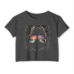 Women's Crop Top — Sunglasses/Jeep Sunset Graphic