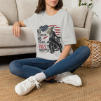 No Explanation No Apology Full Throttle Motorcycle T-Shirt | American Flag