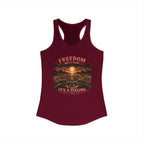 Women's Racerback Tank - Freedom Isn't a Place, It's a Feeling
