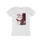 Smooth as Velvet, Tough as Nails- Motorcycle Graphic Tee — Women's Boyfriend T-Shirt